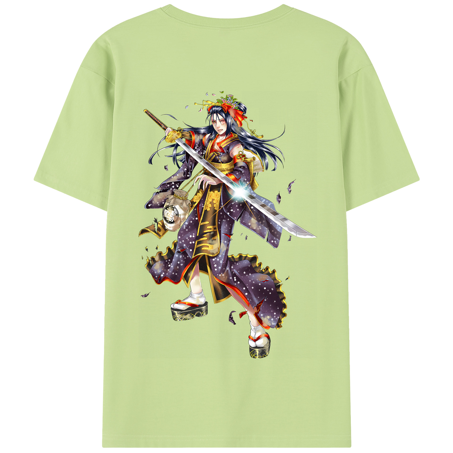 （画像用） 刀剣乱舞 Touken Ranbu 綿100％半袖Tシャツ（背面プリント）